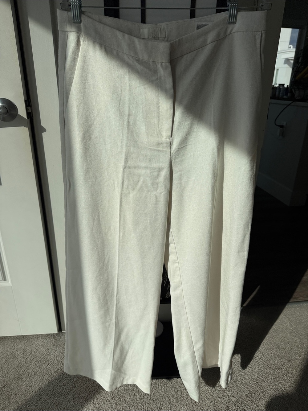 H&M Wide-Leg linen Pants in Off-White - Picture 7 of 7